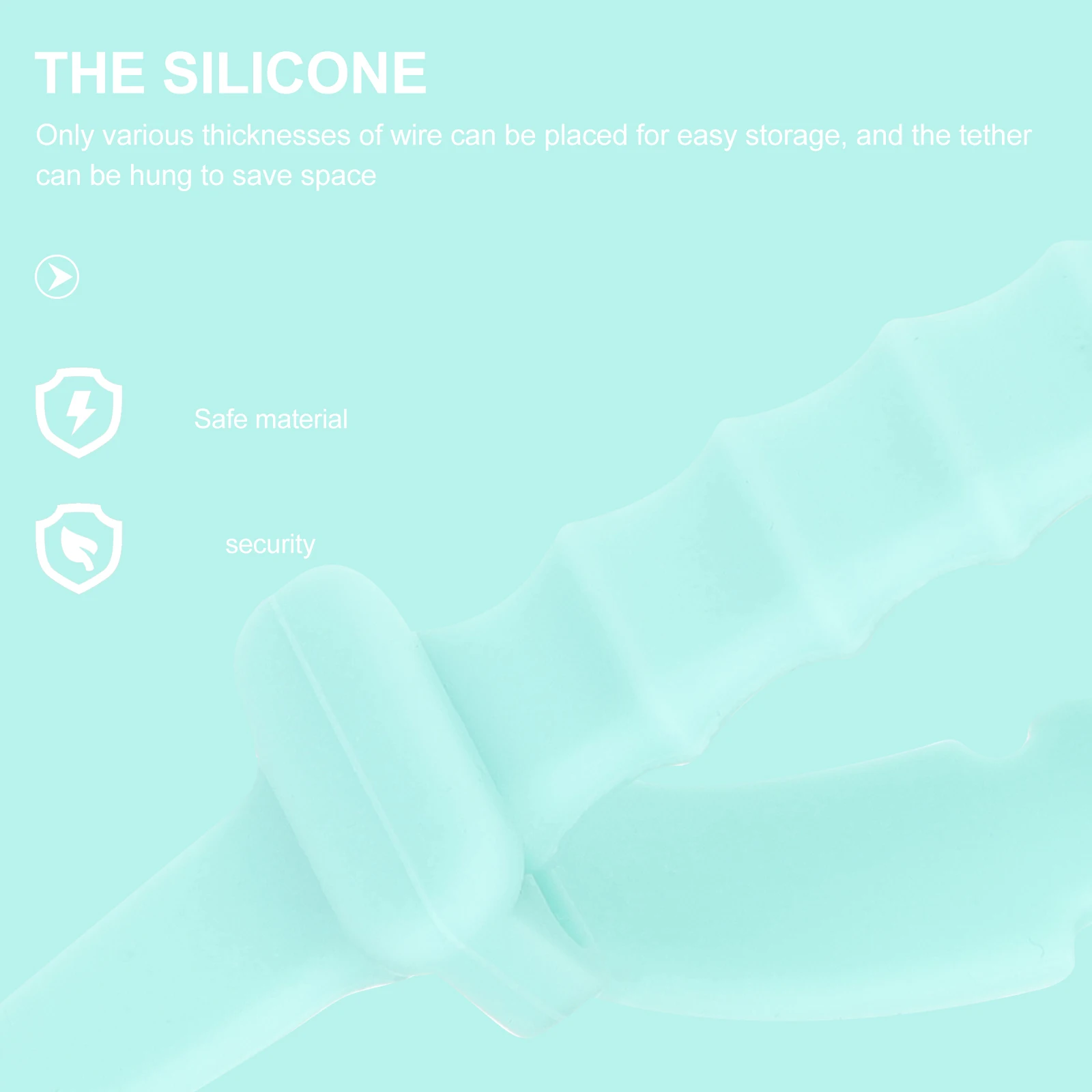 50pcs Silicone Cable Straps Data Cable Organizers Reusable Cord Wraps For Earphone Usb Cables Adjustable Wire Holder