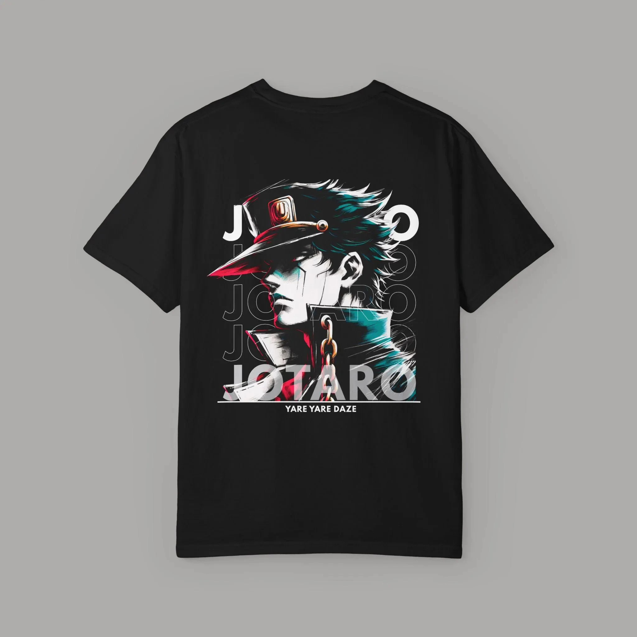 Jotaro Kujo Tshirt Jojo Bizarre Adventure Graphic Tee Jojo Jotaro Graphic Tee Anime Dark Grunge Streetwear Merch Yare Yare Daze