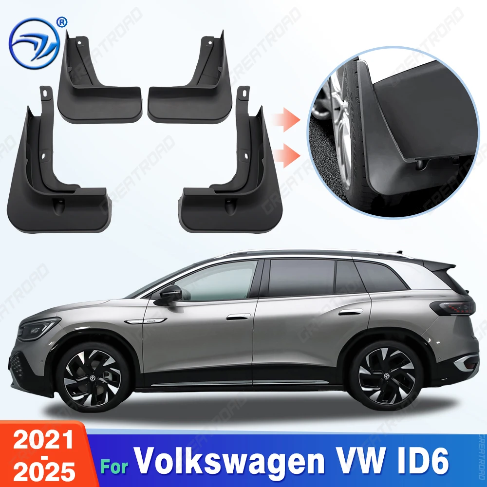 

Для Volkswagen VW ID6 2021 2022 2023 2024 2025 брызговики на крыло брызговики брызговики автомобильные аксессуары