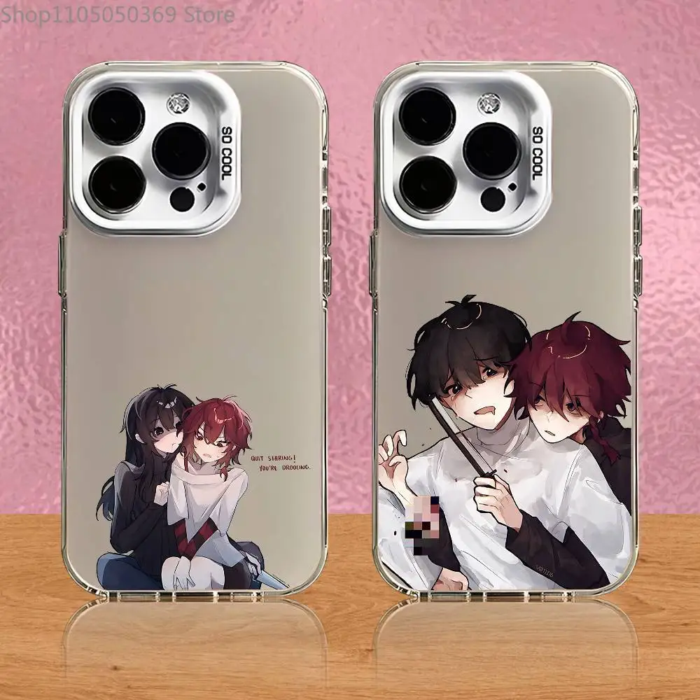 

Maeno Aki Tsugino Haru KuroAka Phone Case For iPhone 17,16,15,14,13,12,11,Pro,Max,Plus,Air,Mini,SE4 White Matte Shockproof Cover