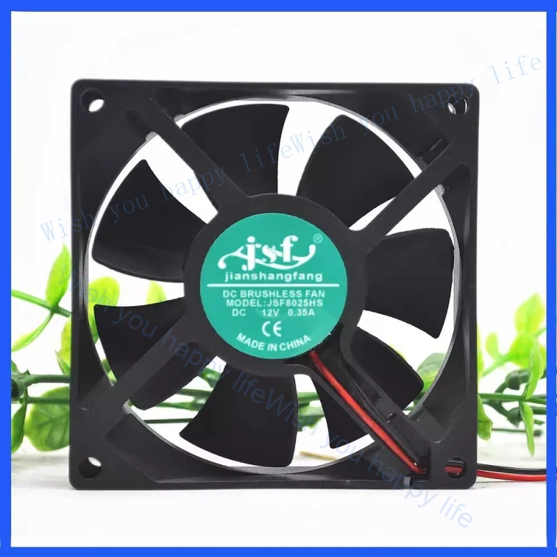

Вентилятор охлаждения V+ FOR JSF JSF8025HS 8025 DC12V 0.35A 8CM 2-Wire