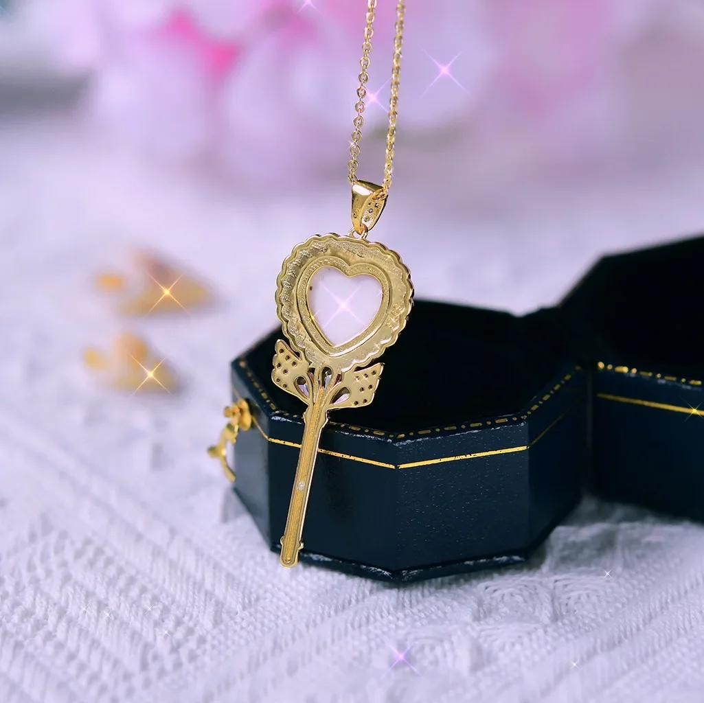 Factory Sales Queen Shell Magic Wand Pendant Silver Inlay Queen Shell Pendant