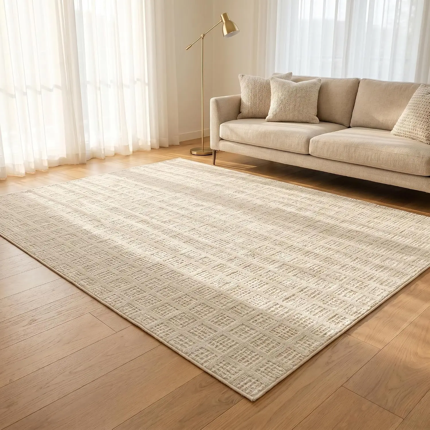 jxgzyy Non-Slip Area Rug, 4'7