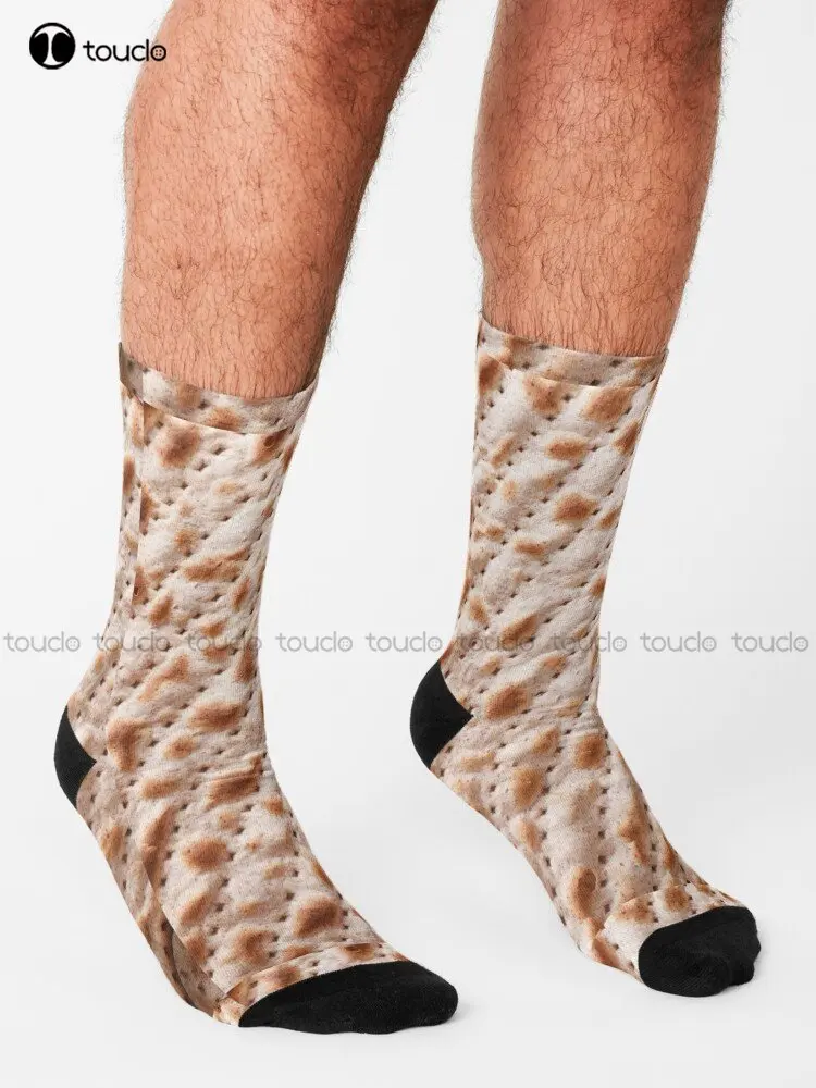 Calcetines de invierno personalizados para adultos y adolescentes, medias con estampado Digital de 360 °, regalo de Passover Matzah