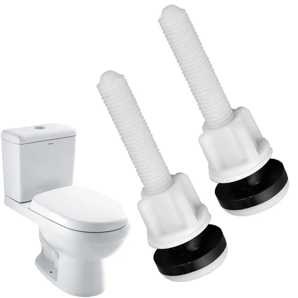 

2pcs/ Pack Oilet Seat Hinge Bolts Plastic Toilet Hinge Close Coupling Bolts And Nuts With Washers Fixing Fitting Kit