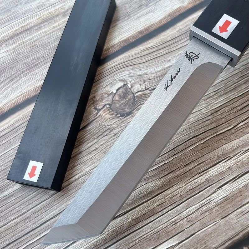 Portable handheld meat knife, fruit and vegetable knife, multi-functional camping knife