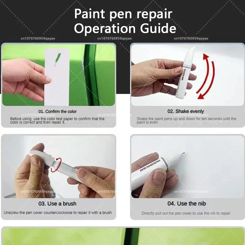For Toyota CHR Touch Up Pen Pearl White Varnish Pen Automotive Finish Scratch Set Pearl White 070 Coral Red  3U7 Opal Silver 4X1