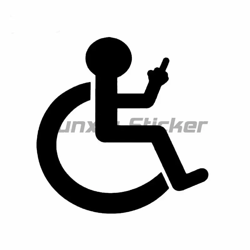 Disabled Passageway Warning Sign PVC Material Sticker for Window Wall Room Door Waterproof Decal Customizable Size