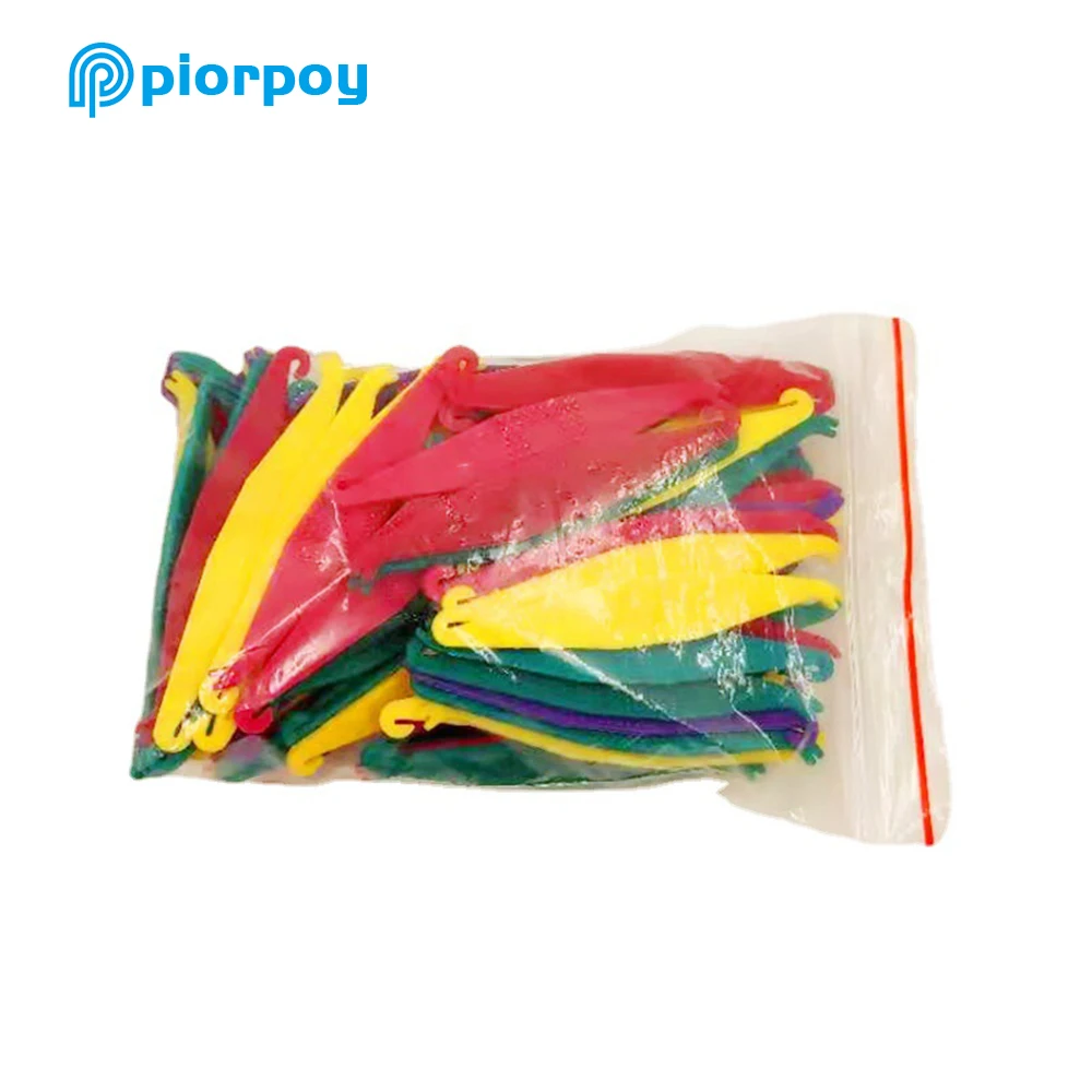 PIORPOY 100Pcs Orthodontic Rubber Band Hook Disposable Dental Elastic Placer Tools Dentistry Instrument for Ortho Appliance