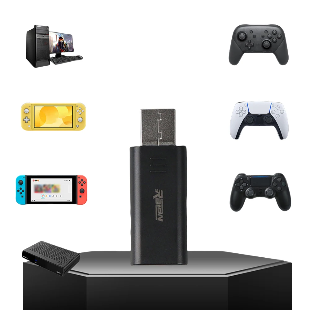 Controller Adapter USB Receiver Bluetooth-Compatible 5.3 Wireless Adapter Wireless USB Adapter for Switch PC PS4 PS5 Controller