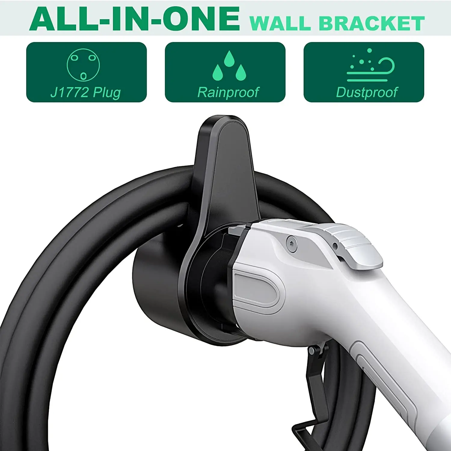 EV Charger Holder Type 2 Wall Mount Electric Car Charging Cable Organizer Bracket Type 1 GBT tesla for Electric Car Charger