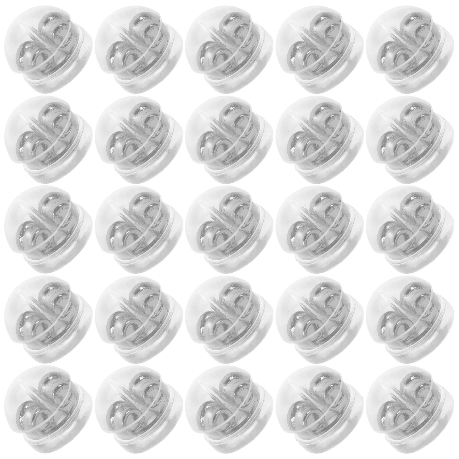 

50pcs Earring Backs Silica Gel Non Allergic Replacement Parts for Studs Safe Durable Long Use Travel Accessories
