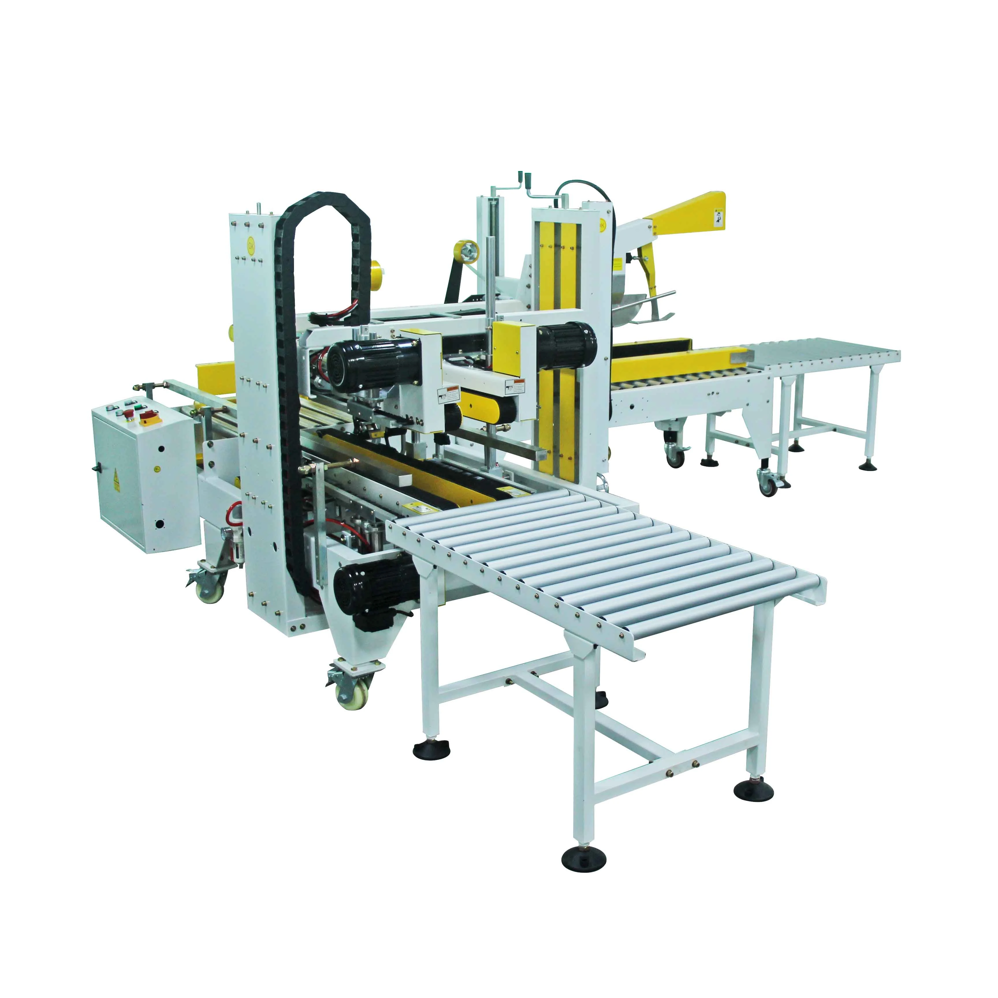 

High Quality Carton Box Sealer Sealing and Stamping Machine Packaging Paper Taping Auto Flap Sealing Machine with Corner Sealing
