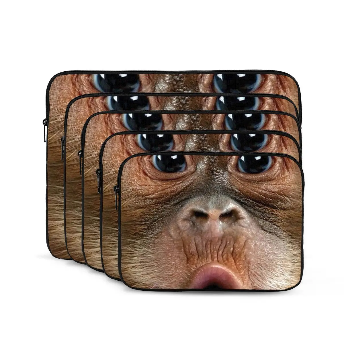Big Face Baby Orangutan Monkey Notebook Laptop Bag Case Pouch Notebook Sleeve Cover Bag Tablet Shockproof Case Bag