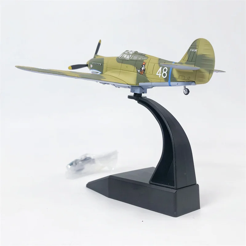 

1:72 Scale World War II Famous P40 Flying Tiger Combat Aircraft Militarized Airplane Model Simulation Collection Toys Gifts