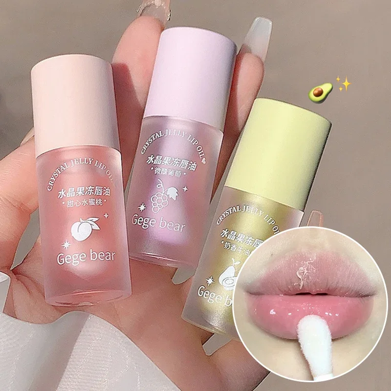 1PCS Hydraterende Lip Olie Waterdicht Blijvende niet-plakkerige Reparatie Lipgloss Anti-drogen Hydraterende Honing Lippenstift Lippen zorg Make-Up