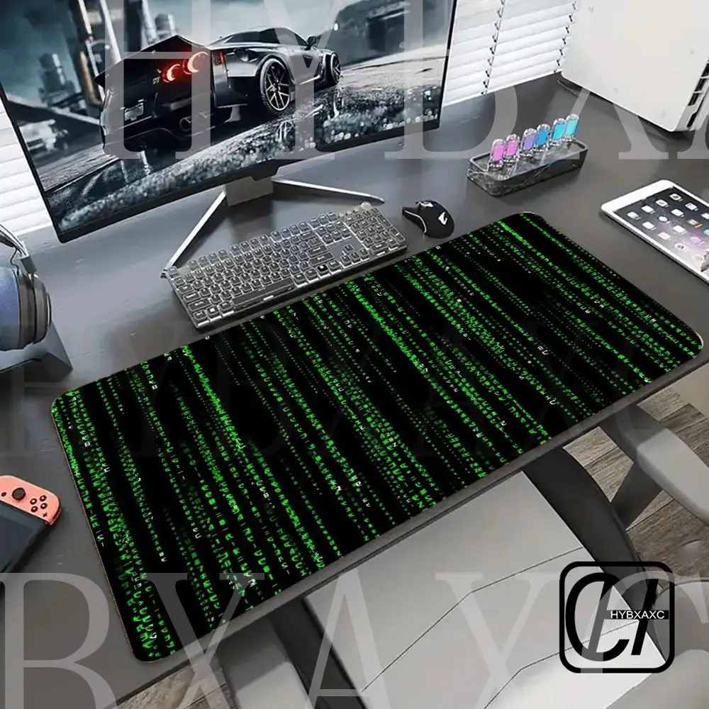 

Mousepad Gamer Matrix Code Gaming Accessories Desk Mat Mouse Carpet Pad Large Extended HYBXAXC Anime Xxl Mause Pc Deskmat Mats