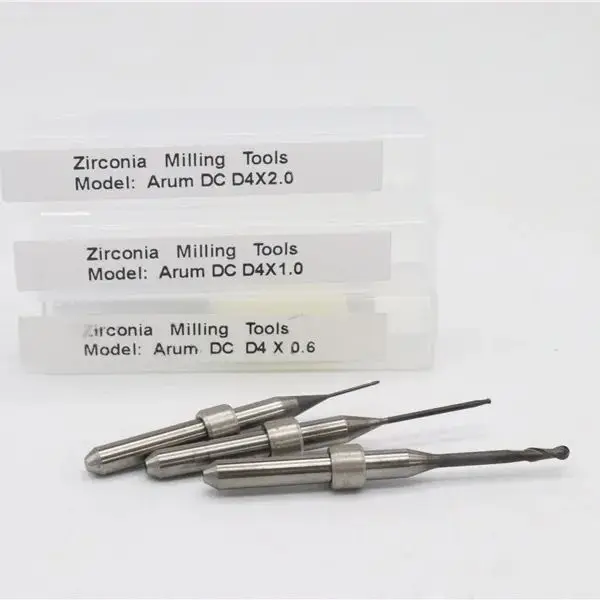 Arum 5x-400 5x-300 Fräs bohrer Dental labor pmma Fräser dc Zirkon oxid bohrer Diamant beschichtung in Zahnmedizin