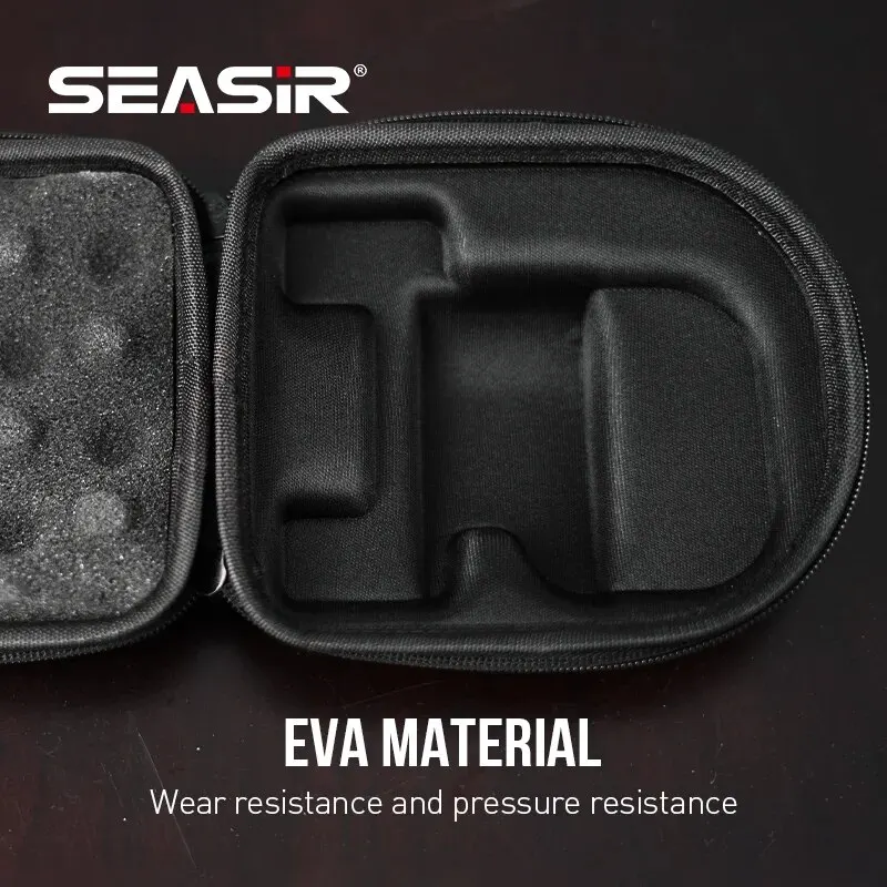 SEASIR Commando Carbon Fiber Pattern Baitcasting Fishing Reel Bag Eva Waterproof Pouch Case Cover
