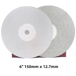 Disque de Meulage Diamant 6 Pouces, 150mm, 80-3000 #, 1 Pièce, Revêtement pio, Lapidaire