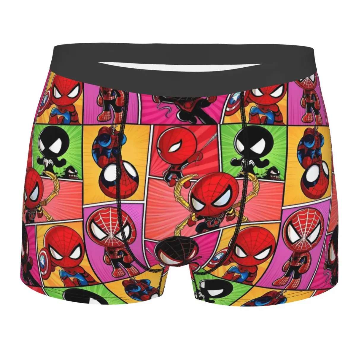 

Мужское нижнее белье с изображением Человека-паука, герой Человека-паука, забавные трусы-боксеры, шорты, мягкие трусы Homme