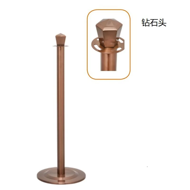 Diamond stone concierge pole concert hotel tourist attraction milk tea shop rose gold one meter noodle cast iron bottom railing