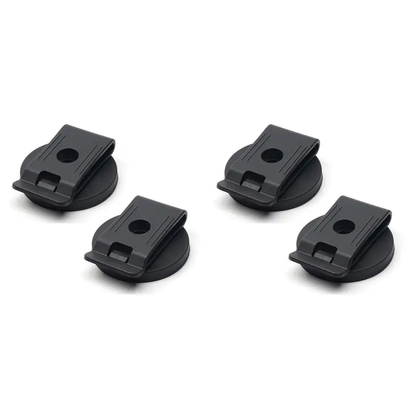 4X Belt Magnetic Clips Heavy Duty Magnetic Tool Holder Black Magnet Belt Organizer For Screwdrivers Wrench Accessories-AT36
