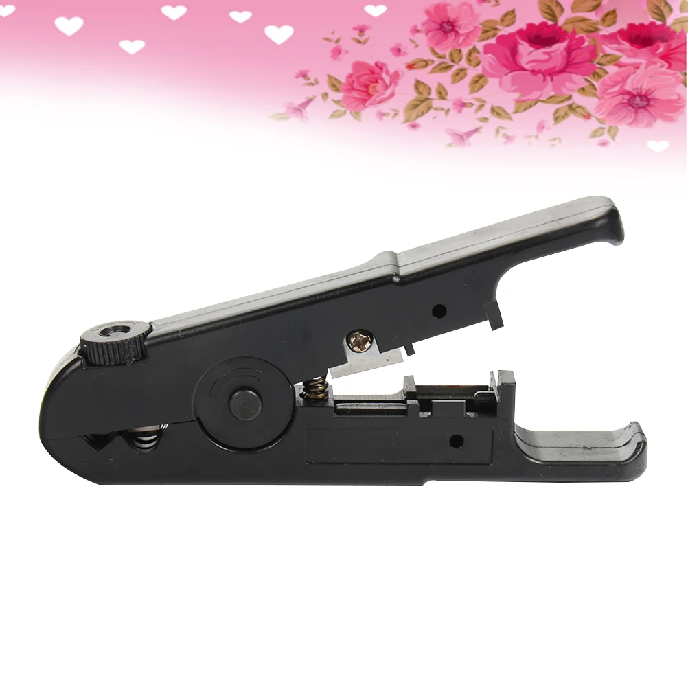 

Portable Wire Strippers Cable Pliers Easy Use Electric Tools Network Line Spring Loaded Adjustable Blade Depth