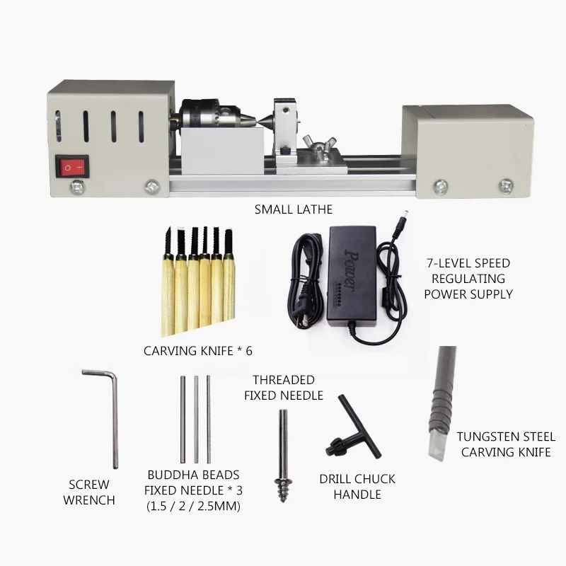 

Multifunctional Small Bench Drill Miniature Beads Machine Home High Precision Small Lathe Processing Lathe Tool Holder