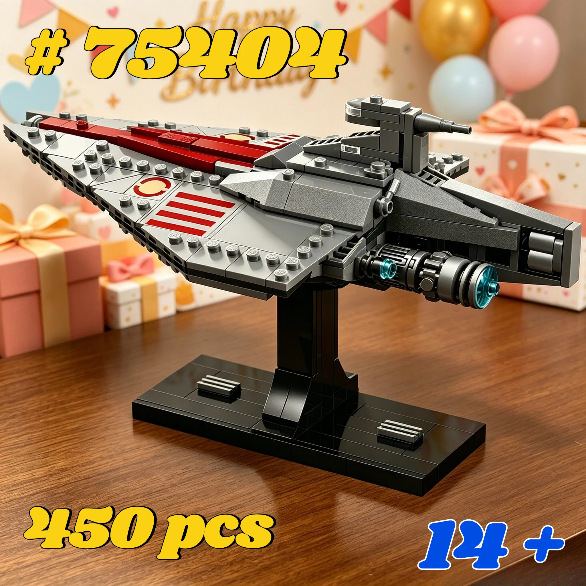 

Moc Starship 75404 Building Blocks Sets Suitable for Birthday Gifts， Compatible with Legoed Particles，450pcs.