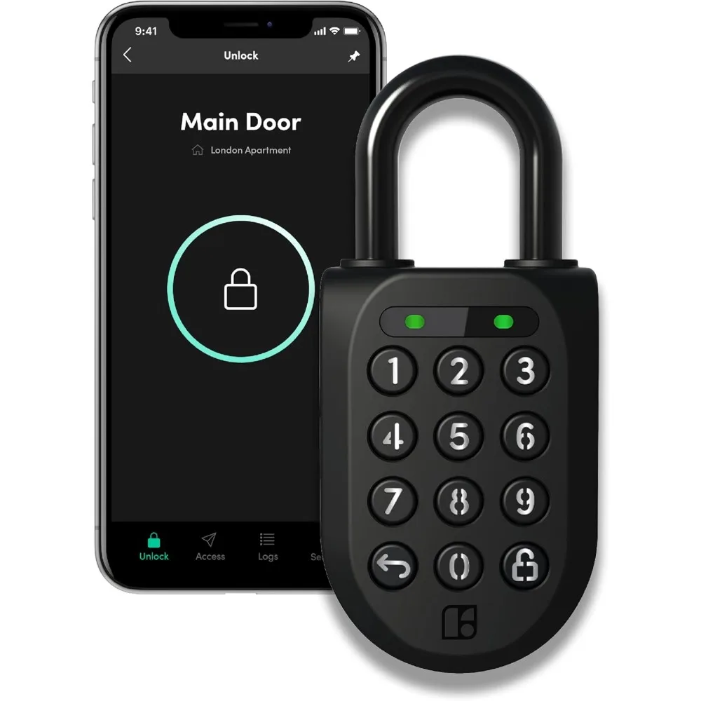 

New Smart Padlock 2 (sp2), The Toughest Smart Padlock – Generate Access From Anywhere with The Mobile App (ios/android) – No Wi