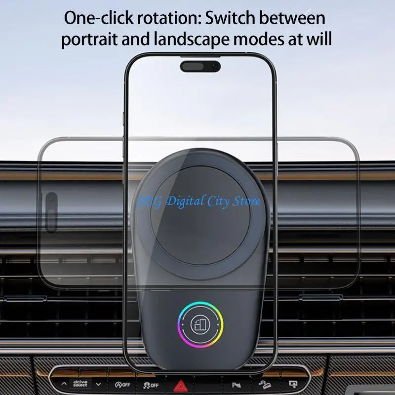 U75B 15W Car Wireless Chargers Automatic Car Phone Holder for Most Device Fast Charging Station