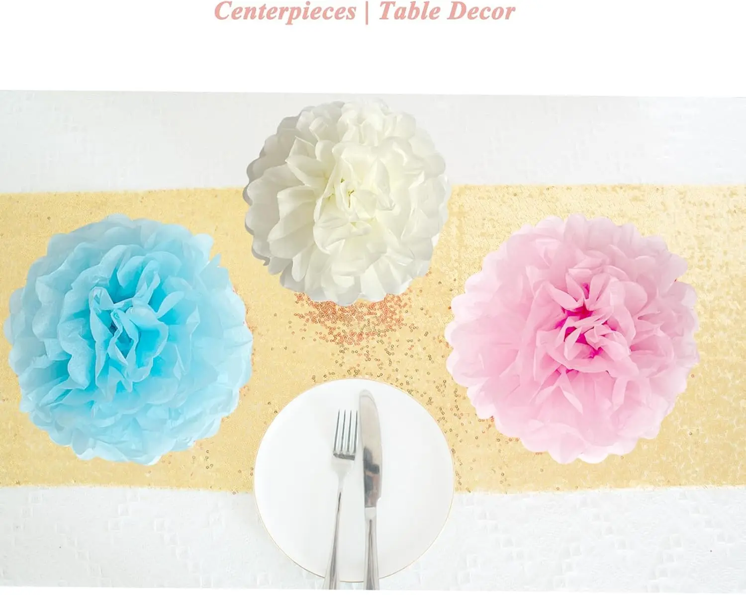 Pastel Tissue Paper Pom Poms Party Decorations Rainbow Ice Cream Easter Macaron Flowers Wall Hanging Supplies Birthday