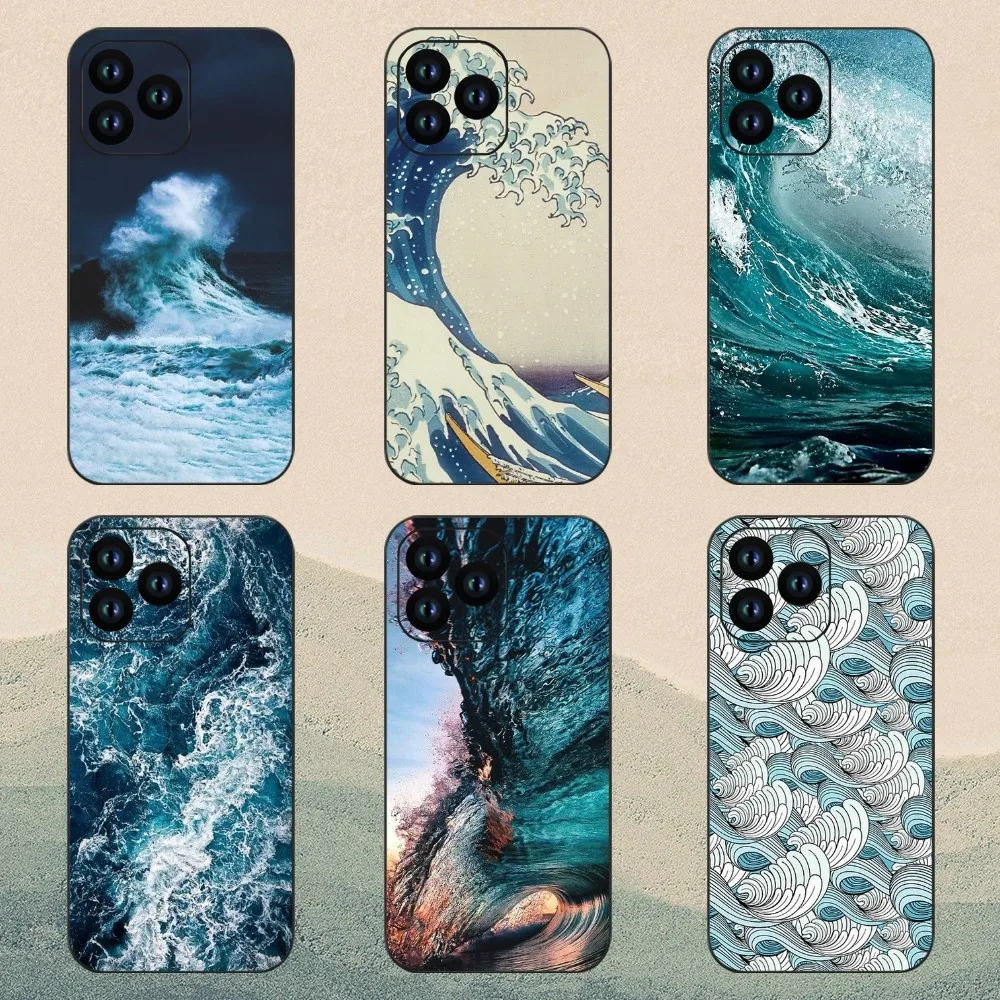 The Big Wave of kanagawa Phone Case For iPhone 11 12 13 14 15 Mini Pro XS Max X S Plus XR Shell