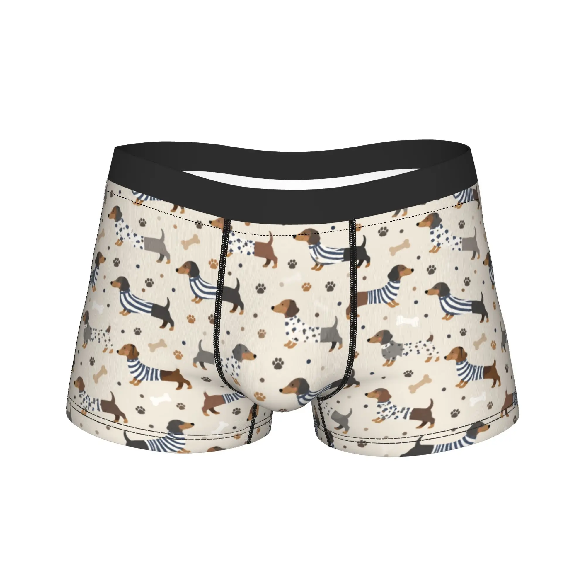 Dachshund Pumpkin Harvest Underwear  Design Boxer Shorts Hot Sale Male Underpants Comfortable Shorts Briefs Birthday Present