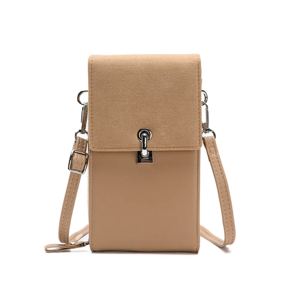 Hoge Kwaliteit Effen Kleur Dames Crossbody Tas Vierkante Vorm Verstelbare Schouderband Pu Lederen Tas Portemonnee Tas