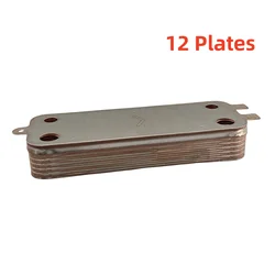 12 Plate Heat Exchanger Beer Wort Chiller Cooler 304 Stainless Steel For Cooling Counterflow Chiller Water Heating