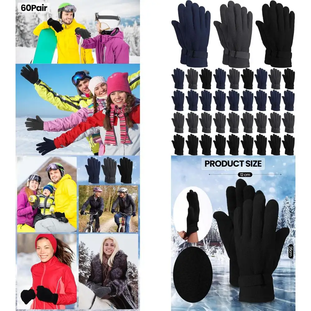 قفازات صوفية للرجال - دافئة وناعمة ومريحة للرياضات الشتوية والقيادة في الطقس البارد #1