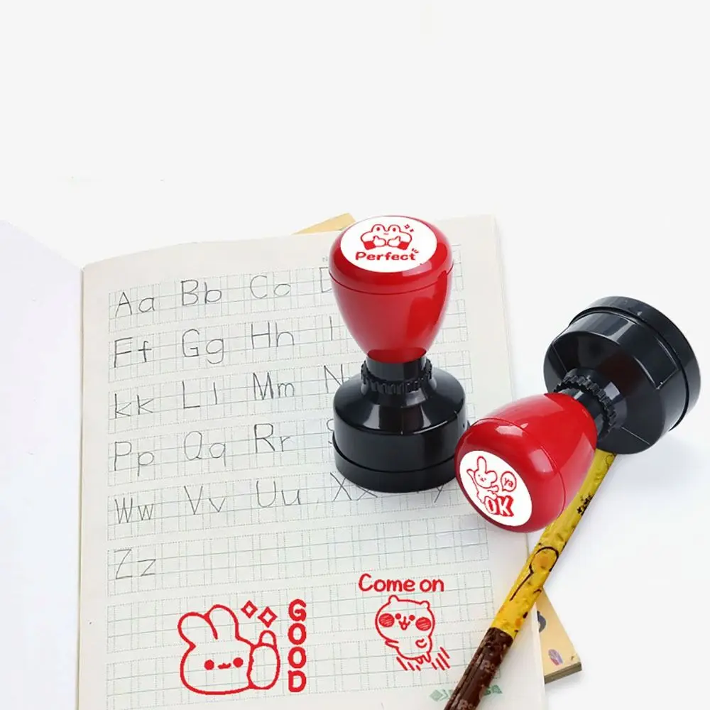 Durable Praises Emoticons Teacher Encourage Stamp Scrapbooking Seal DIY Comments Seal Teacher Supplies Reward Seal