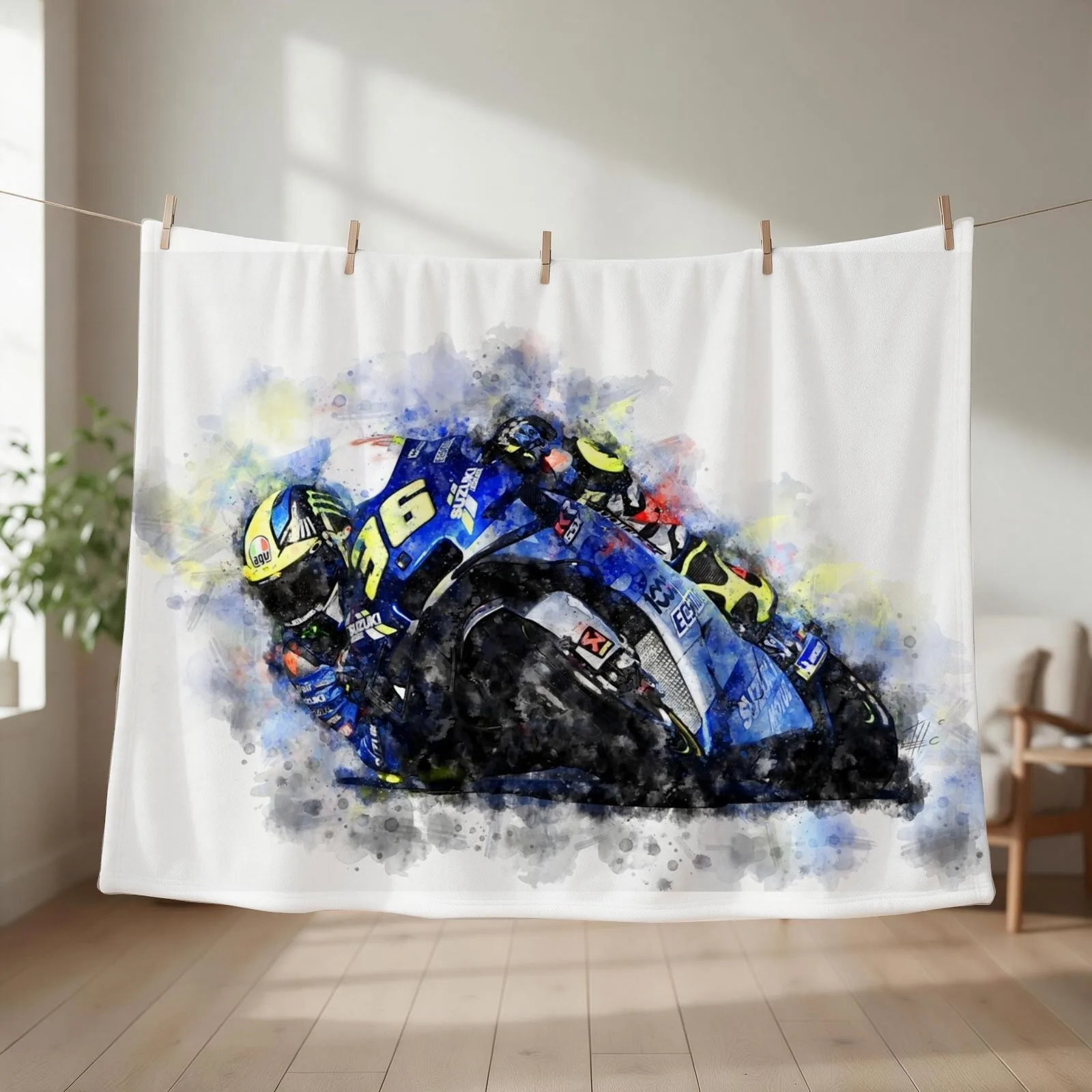 Kenny Roberts Throw Blanket anime Heavy for babies Extra Large Throw Blankets