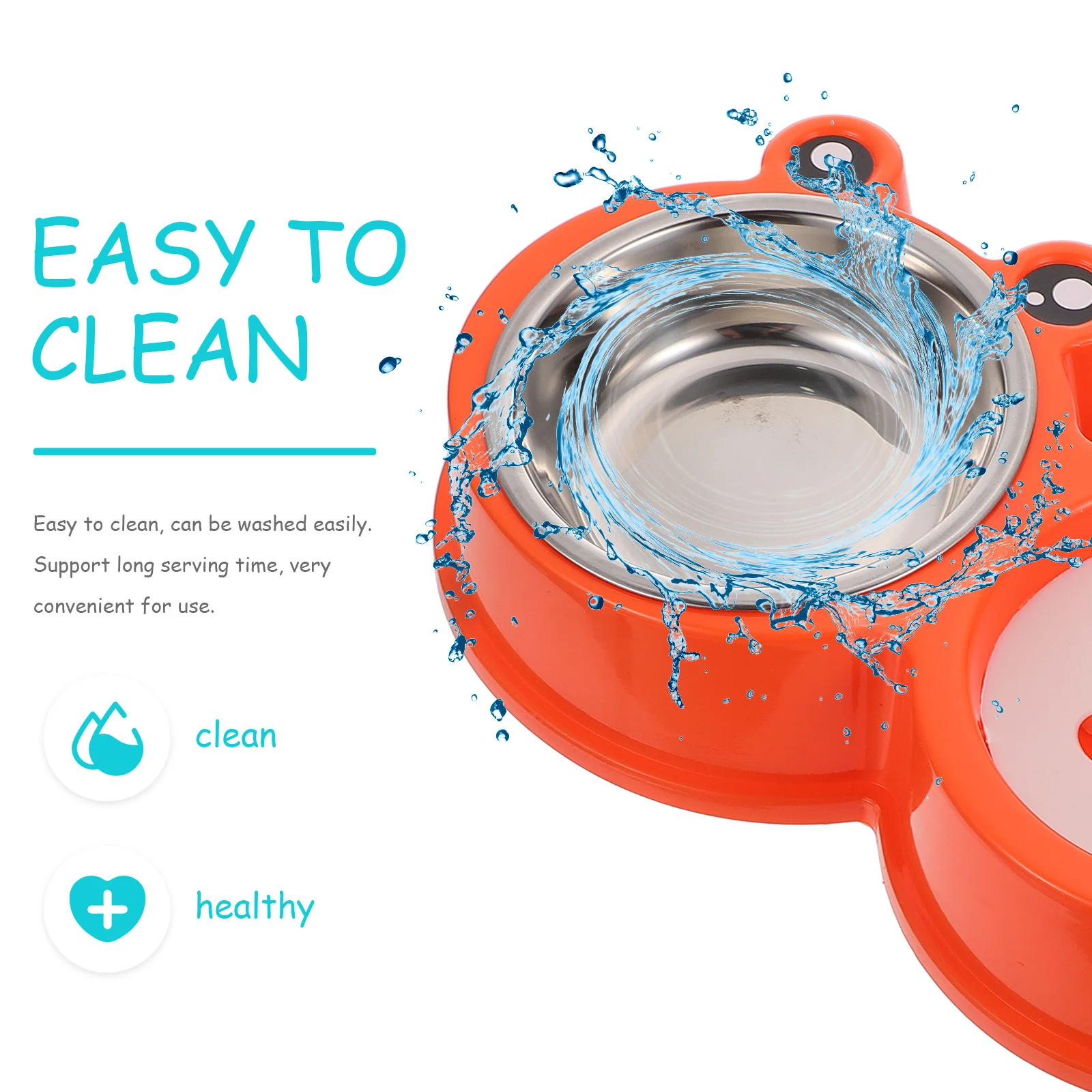 

1pc Anti- Bowl Non-Slip Pet Feeding Bowl For Cats Dogs Durable Food-Grade Material Break-Resistant Easy Clean Pet