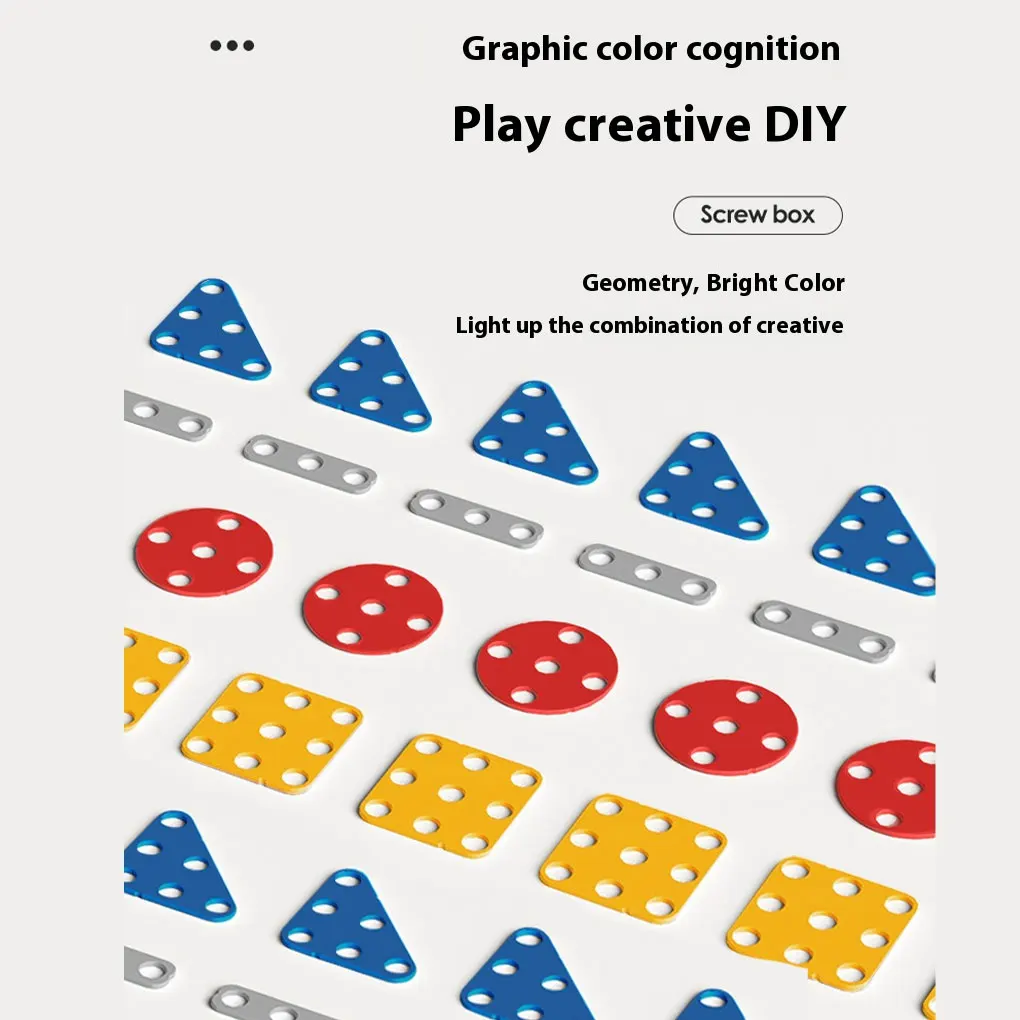 Conjunto de ferramentas criativas para crianças, caixa separada, brinquedos para brincar imaginativo, quebra-cabeça criativo, brinquedo para crianças de 3 a 12 anos