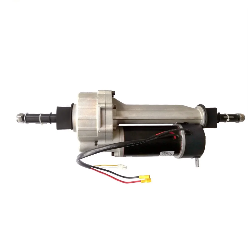 Diferencial de eje trasero de Motor electrico pequeno de 24V 250W para eje de carro Go de traccion de 4 ruedas