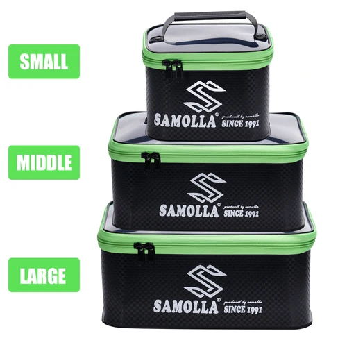 Imagen 2 del producto Caja de pesca gruesa de EVA, cajas de equipo de pesca impermeables, cubo para peces vivos, sublínea principal, flotador, estuche de almacenamiento, bolso