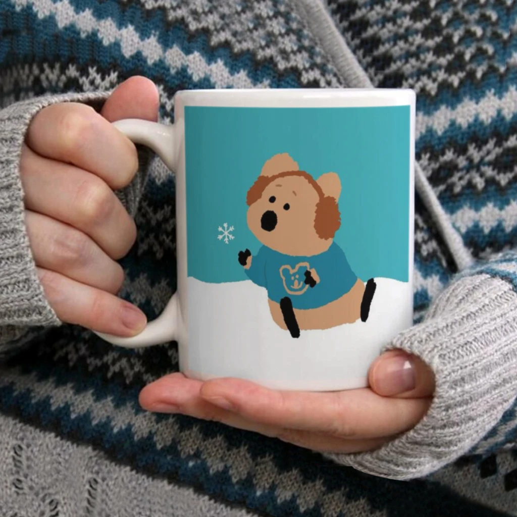 Cartoon koala d-dinotaeng Coffee Mug 11oz Fun Ceramic Coffee Tea Cocoa Cup Handle Tea Drink Cup