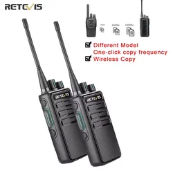 Retevis RB629 PMR446 Walkie Talkie Set - 2 Piece Long Range Portable Two-Way Radio for Hotel Factory Hunting FCC Certified