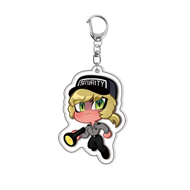 Mode Anime Game Karakters Acryl Sleutelhanger Clown Zon Tijger Konijn Creatief Patroon Cartoon Rugzak Charme Ornament Geschenken Speelgoed