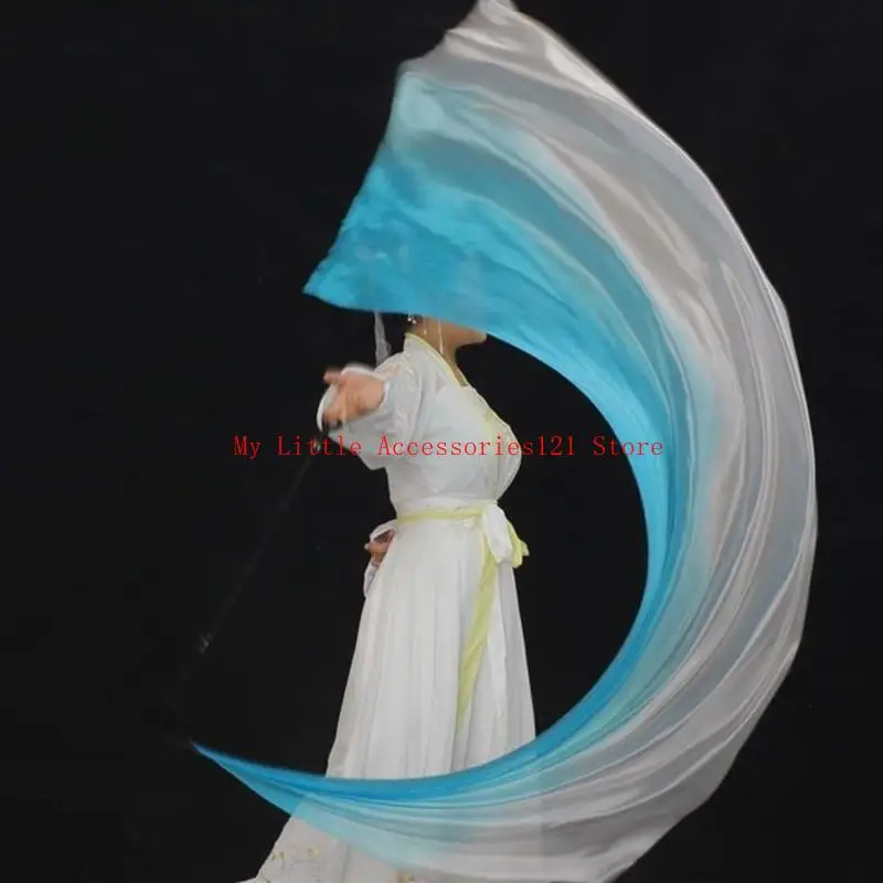 1pc Silk Veil con POI Ball Belly Dance Poi Ballo in Haka Dance