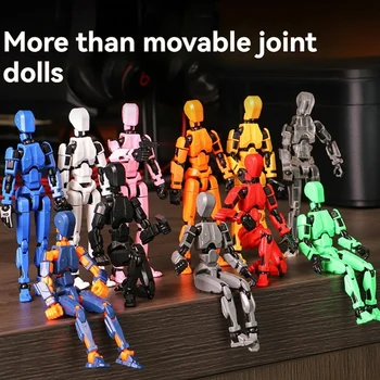 دمية متنقلة ثلاثية الأبعاد متعددة المفاصل ، لوحة يد بطباعة ثلاثية الأبعاد ، دمية محظوظة 13 ، روبوت نشاط كامل الجسم ، أداة تخفيف الضغط سهلة الاستخدام