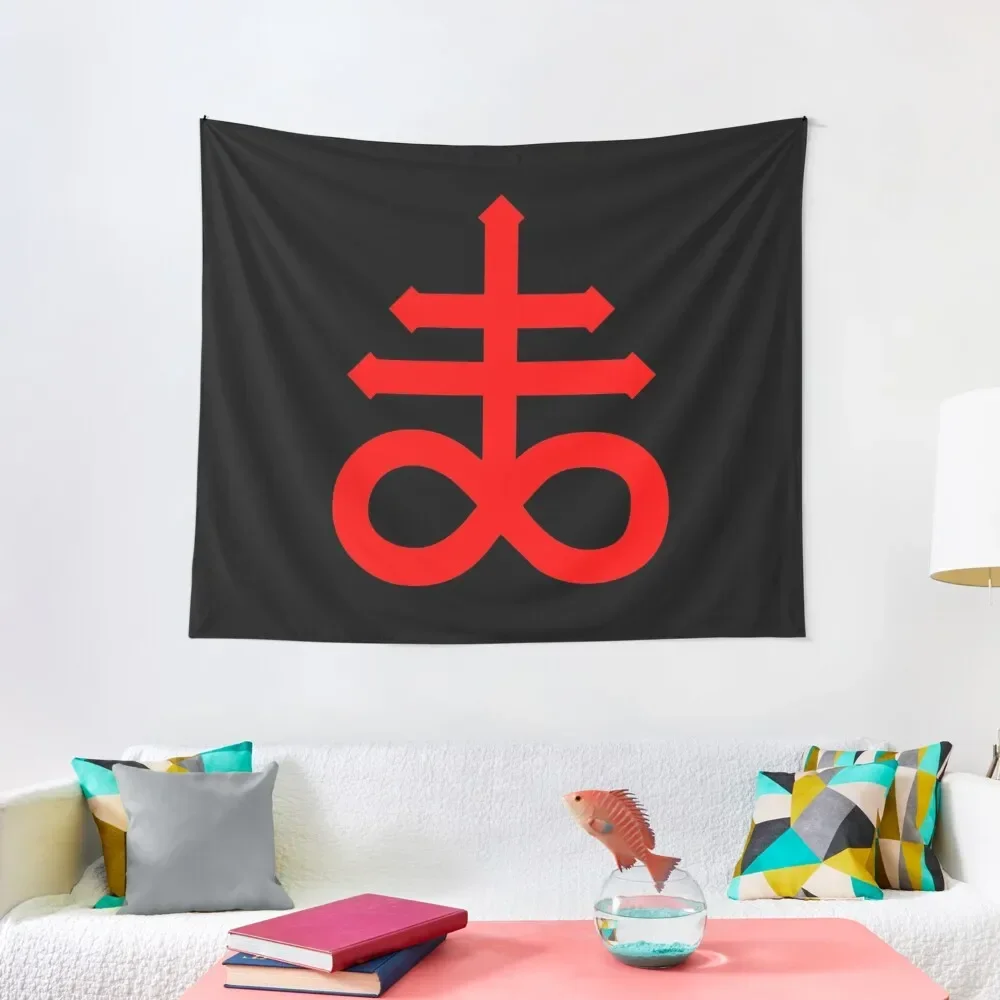 

Satanic Cross Leviathan's Cross Tapestry Hanging Wall Room Decorations Aesthetic Room Ornaments Tapestry